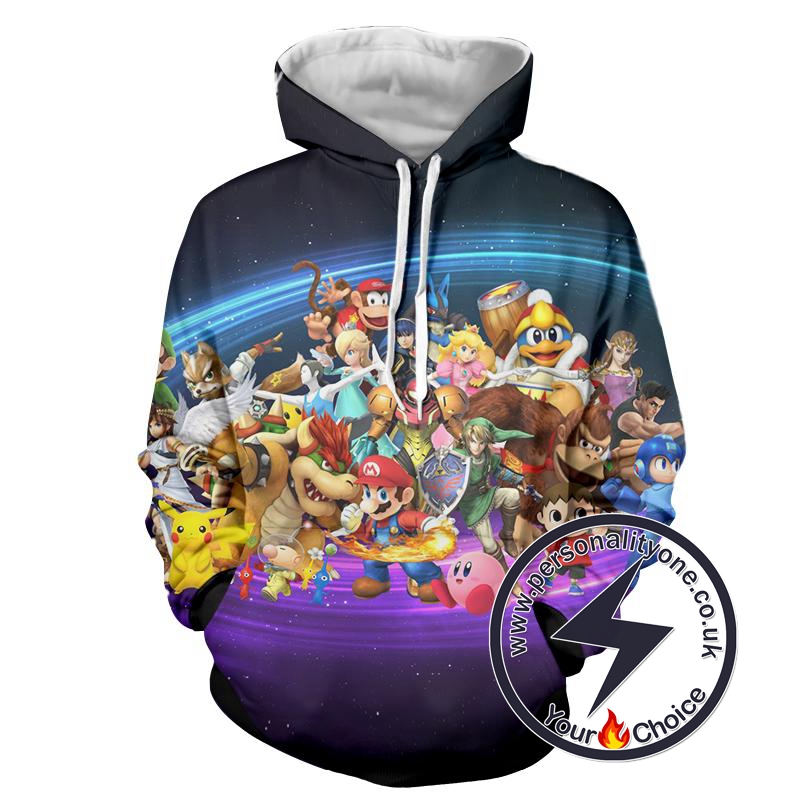 Super Mario - Super Mario Sweat Shirt - Super Mario Hoodies